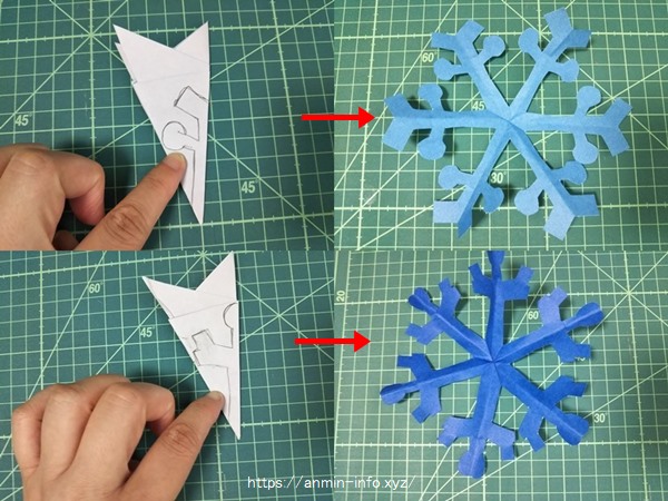 雪の結晶を切り紙で作るには 簡単に子供でも折り紙でできる切り方
