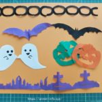 ハロウィン切り絵の型紙　無料の図案を6種類　ダウンロード！