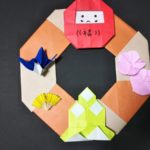 折り紙でお正月リース作り方　簡単にお正月飾りが作れます！
