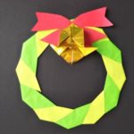 クリスマス折り紙のリースの作り方　簡単な折り方でおしゃれにするコツ