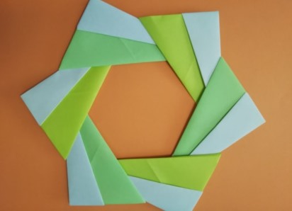 節分の折り紙リース作り方 簡単な折り方や可愛いアレンジはコレ